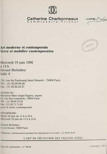 Cover for Art moderne et contemporain