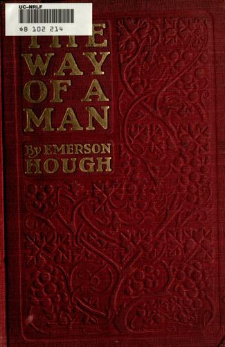 Cover for The way of a man