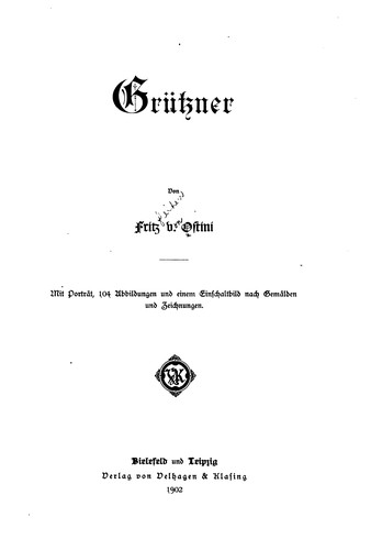 Cover for Grützner