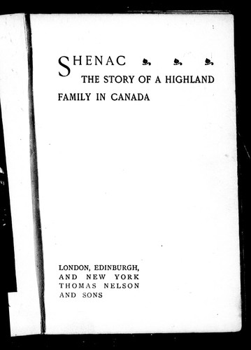 Cover for Shenac