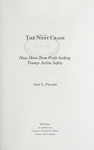 Cover for The next crash