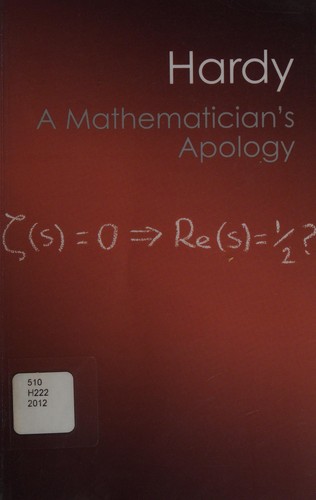 Cover for A mathematician's apology