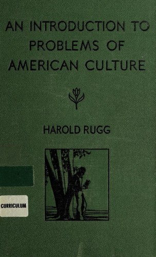 Cover for An introduction to problems of American culture