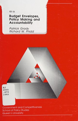 Cover for Budget envelopes, policy making and accountability