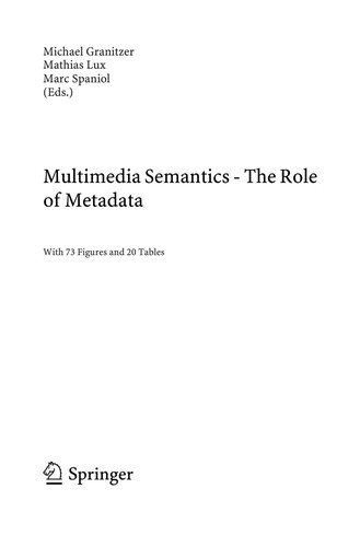 Cover for Multimedia semantics