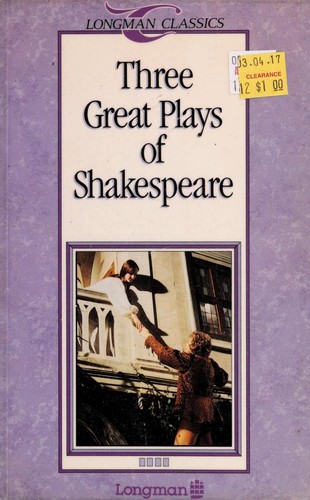 Cover for Three Great Plays of Shakespeare (Longman Classics)