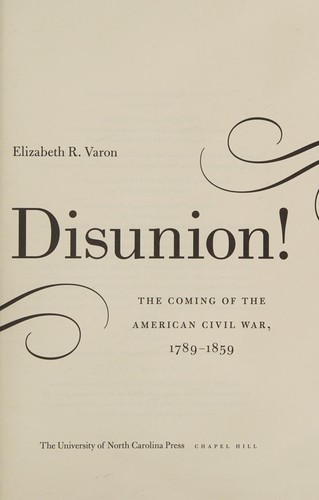 Cover for Disunion!