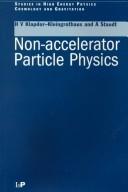 Cover for Non-accelerator particle physics