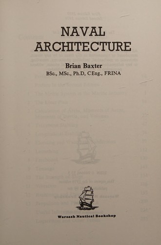 Cover for Baxter's Introduction to Naval Architecture