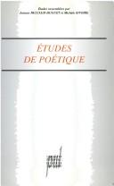 Cover for Etudes de poétique