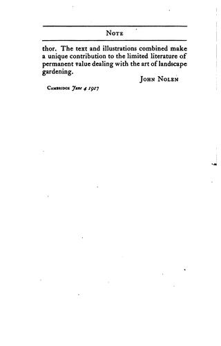 Cover for Hints on landscape gardening