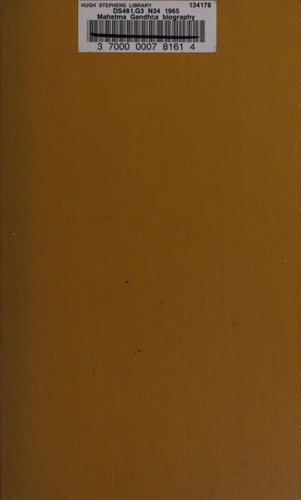 Cover for Mahatma Gandhi