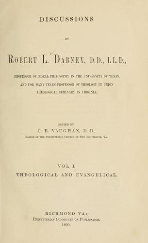 Cover for Discussions