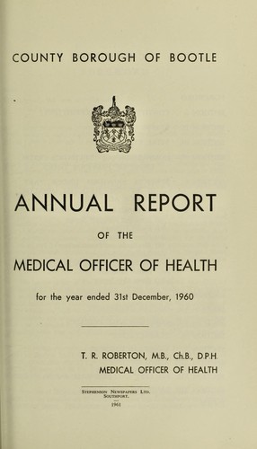 Cover for [Report 1960]