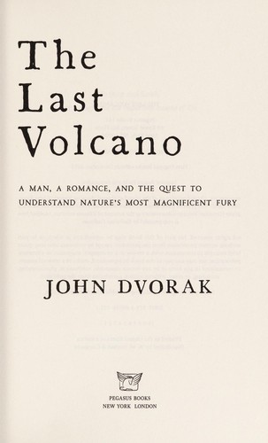 Cover for The last volcano