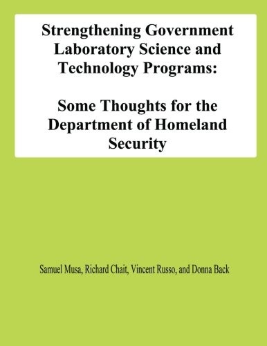 Cover for Strengthening Government Laboratory Science and Technology Programs