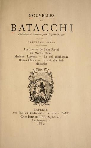 Cover for Nouvelles