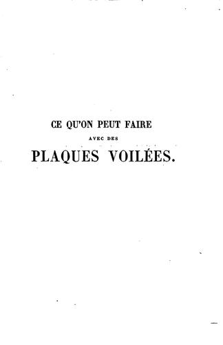 Cover for Ce qu'on peut faire avec des plaques voilées