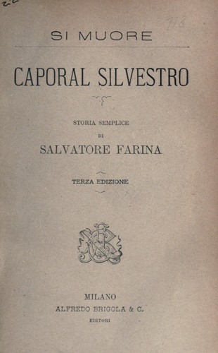 Cover for Si muore