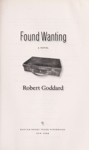Cover for Found wanting