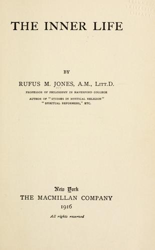 Cover for The inner life