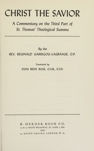 Cover for Christ the Savior