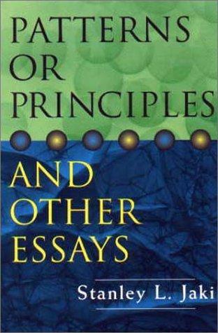 Cover for Patterns or principles and other essays