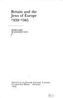 Cover for Britain and the Jews of Europe, 1939-1945