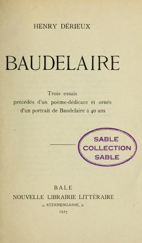 Cover for Baudelaire