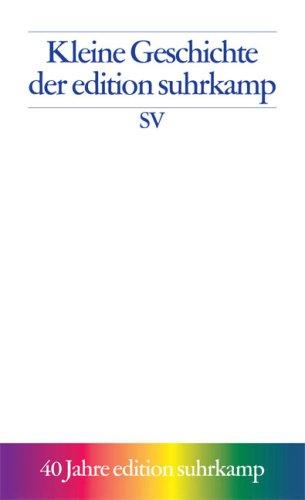 Cover for Kleine Geschichte der Edition Suhrkamp