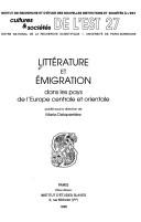 Cover for Littérature et émigration