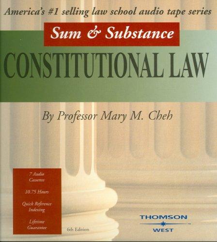 Cover for Sum & Substance Audio on Constitutional Law
