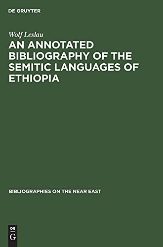 Cover for An annotated Bibliography of the Semitic languages of Ethiopia
