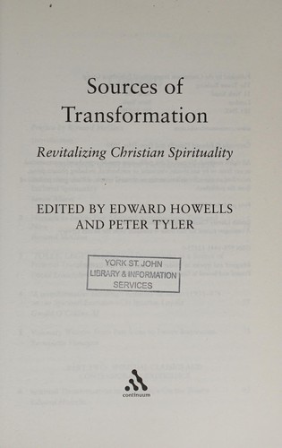 Cover for Sources of transformation
