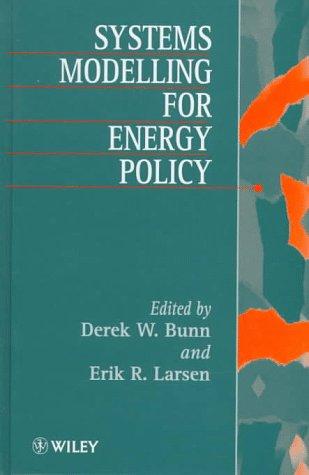 Cover for Systems modelling for energy policy