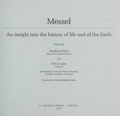 Cover for Messel