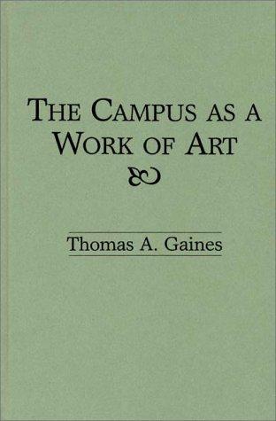 Cover for The campus as a work of art