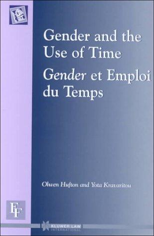 Cover for Gender and the Use of Time (European Forum, V. 2)
