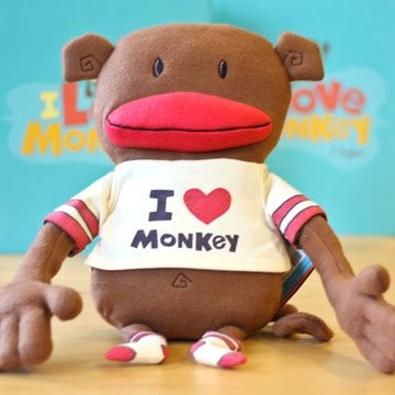 Cover for I Love Monkey Plush Doll