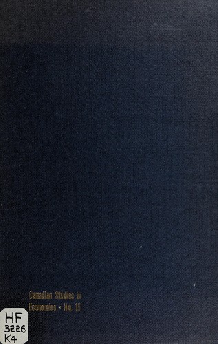 Cover for The demand for Canadian imports, 1926-55.