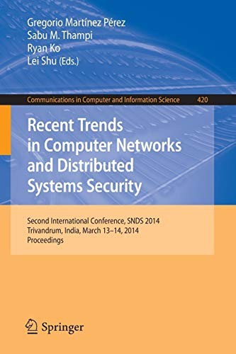 Cover for Recent Trends in Computer Networks and Distributed Systems Security