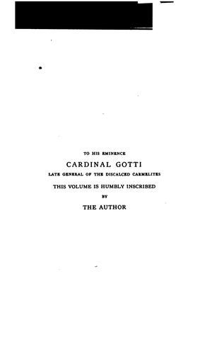 Cover for Carmel in England: A History of the English Mission of the Discalced Carmelites, 1615 to 1849
