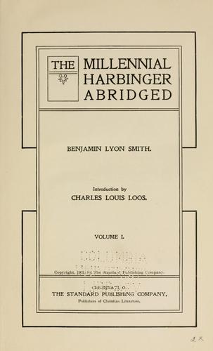 Cover for The Millennial Harbinger abridged