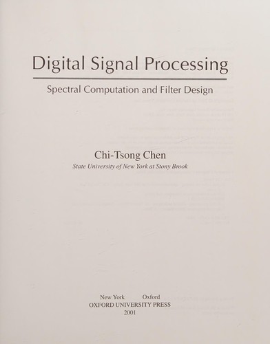 Cover for Digital signal processing