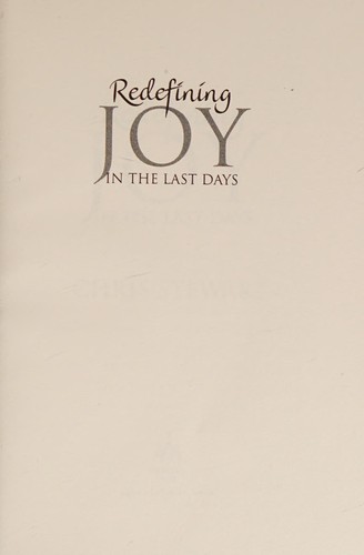 Cover for Redefining joy in the last days