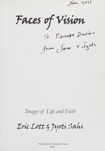 Cover for Faces of Vision