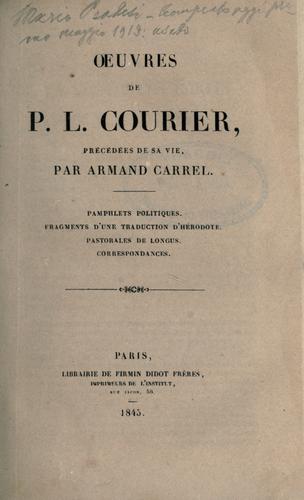 Cover for uvres