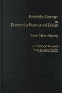 Cover for Probability concepts in engineering planning and design
