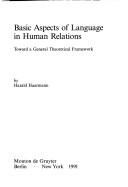 Cover for Basic aspects of language in human relations