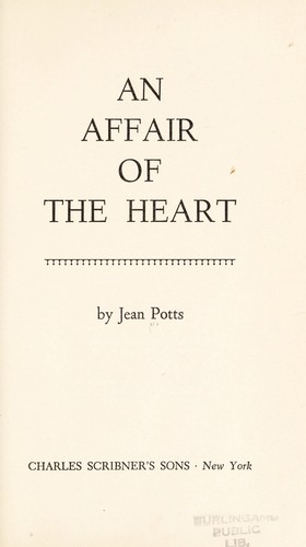 Cover for An affair of the heart.